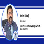 Interview Mr Dr Balaji BCA HOD at Mohamed Sathak College Of Arts And Science Chennai